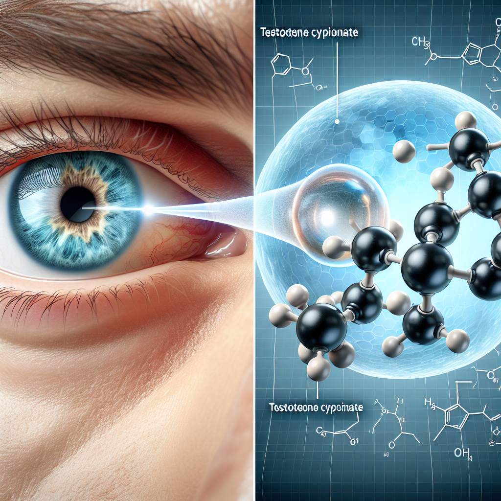 Cipionato de testosterona y cambios en la presión ocular