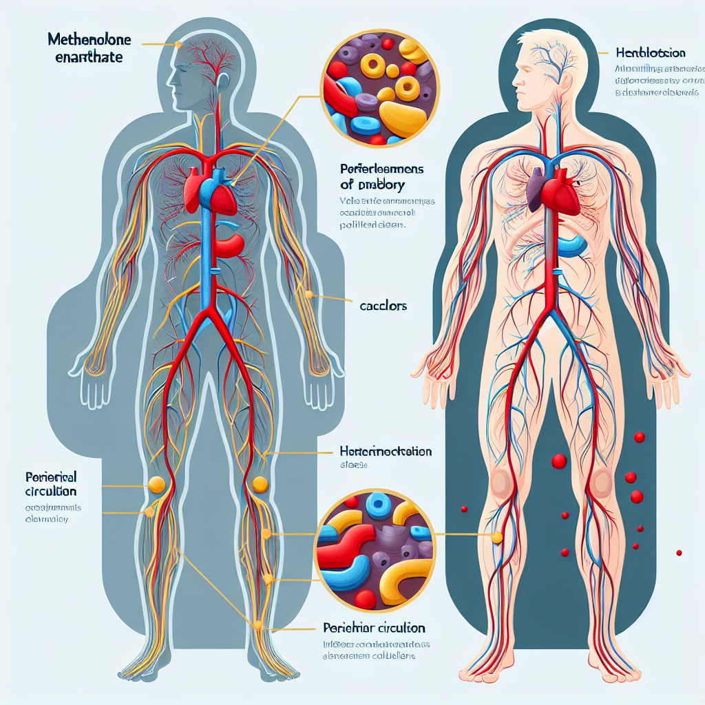 Cómo afecta Enantato de metenolona a la circulación periférica