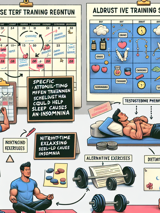 Cómo ajustar el entrenamiento si Fenilpropionato de testosterona produce insomnio