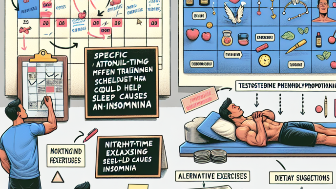 Cómo ajustar el entrenamiento si Fenilpropionato de testosterona produce insomnio