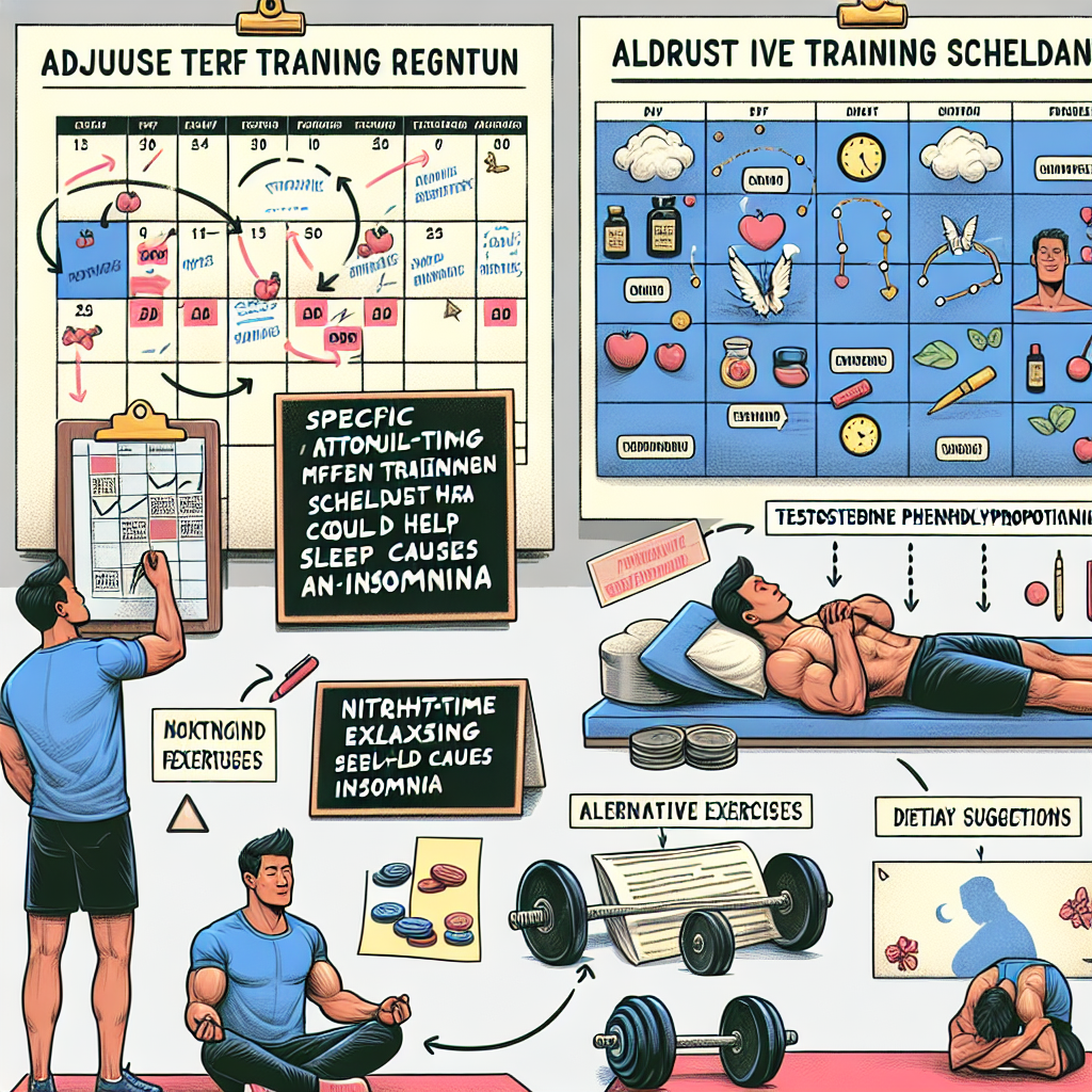 Cómo ajustar el entrenamiento si Fenilpropionato de testosterona produce insomnio