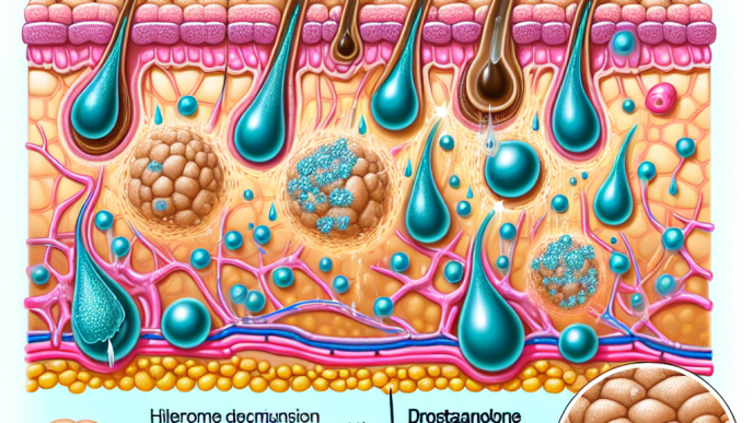 Cómo responde la piel al sudor con Propionato de drostanolona