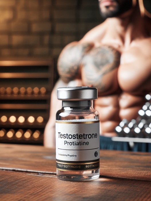 Propionato de testosterona en preparación para sesiones fotográficas