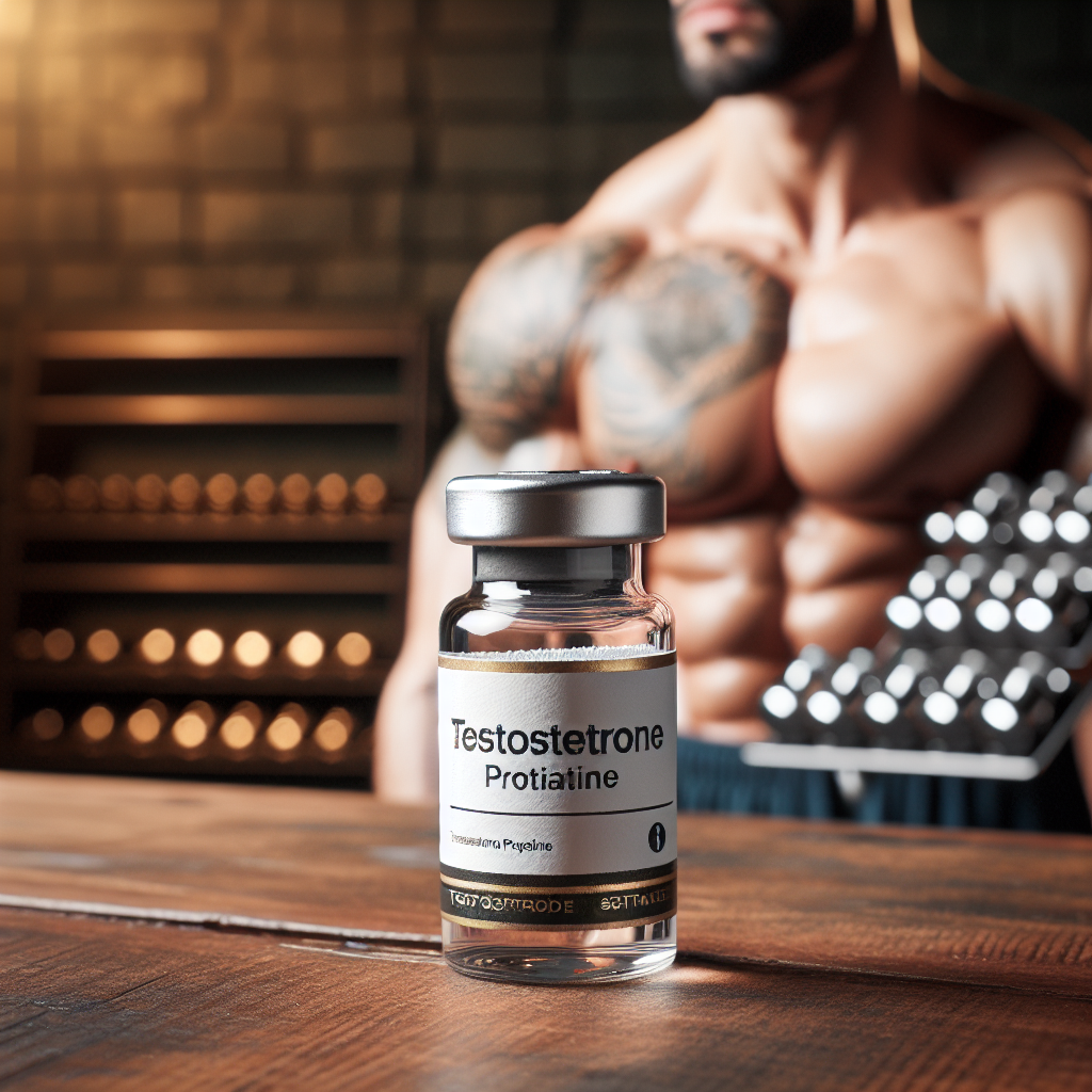 Propionato de testosterona en preparación para sesiones fotográficas