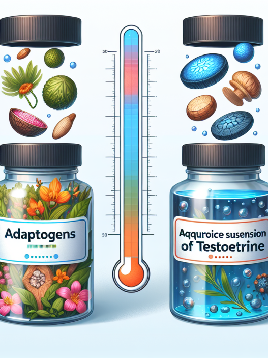 Qué tan compatibles son los adaptógenos con Suspensión acuosa de testosterona