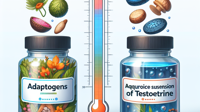 Qué tan compatibles son los adaptógenos con Suspensión acuosa de testosterona