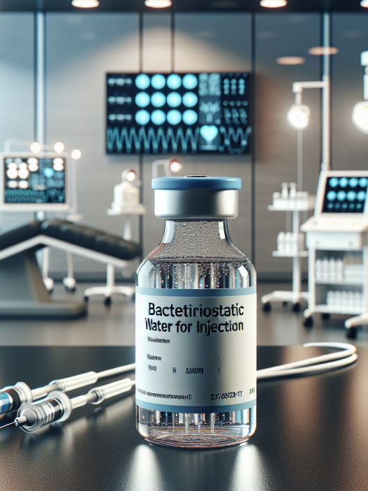 Agua bacteriostática para inyección en fases de activación neuromuscular
