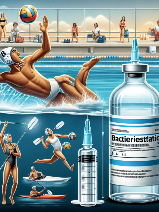 Agua bacteriostática para inyección y rendimiento en deportes acuáticos