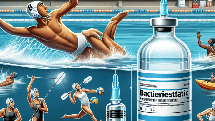Agua bacteriostática para inyección y rendimiento en deportes acuáticos