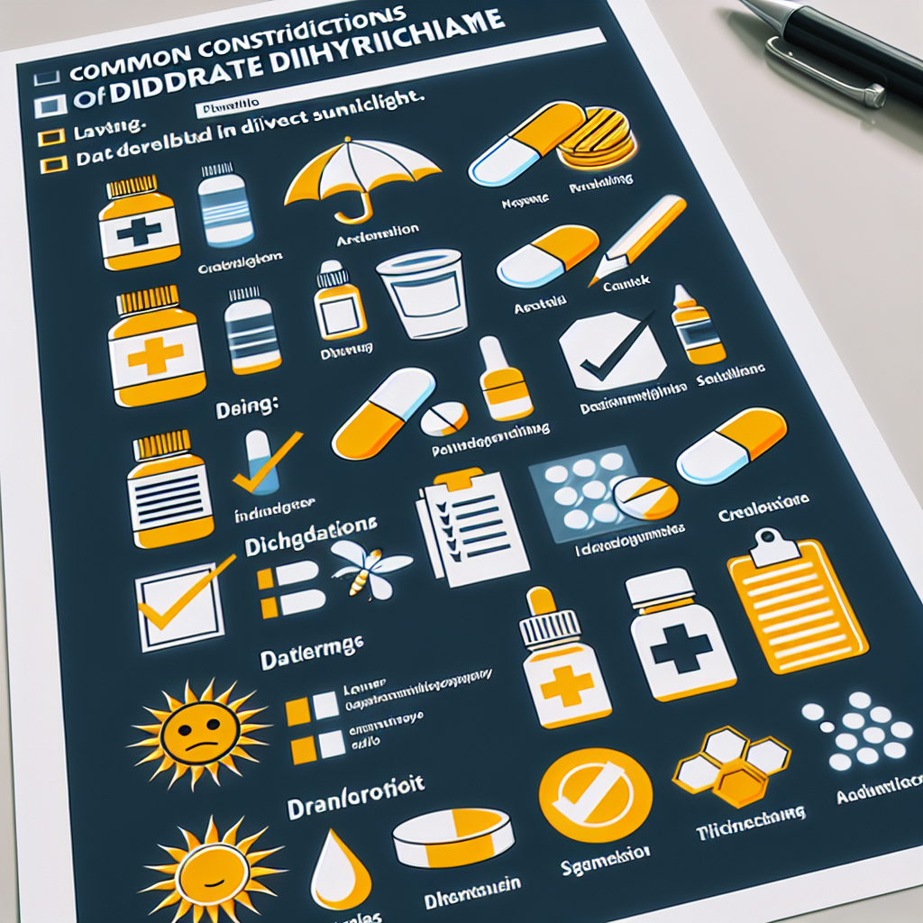 Contraindicaciones frecuentes de Mildronate Dihydricume (checklist)
