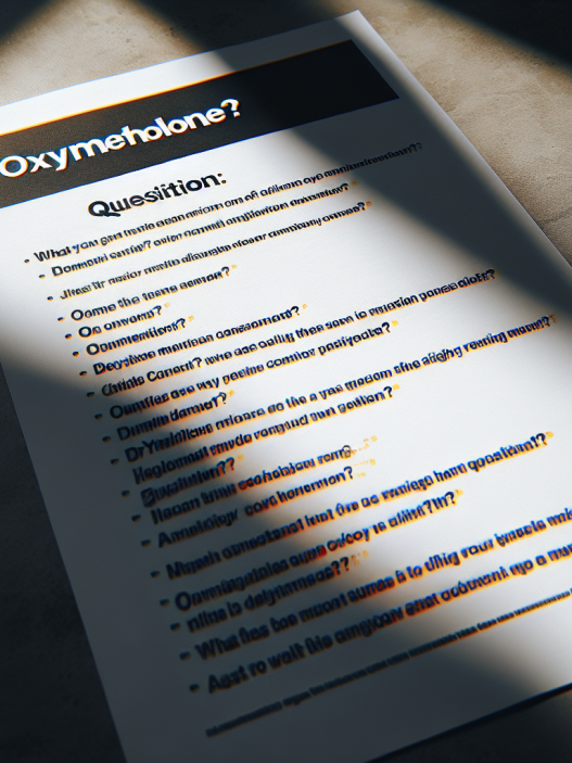 Oximetolona y medicamentos comunes: lista de preguntas para tu médico