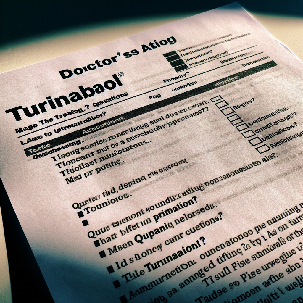 Turinabol y medicamentos comunes: lista de preguntas para tu médico